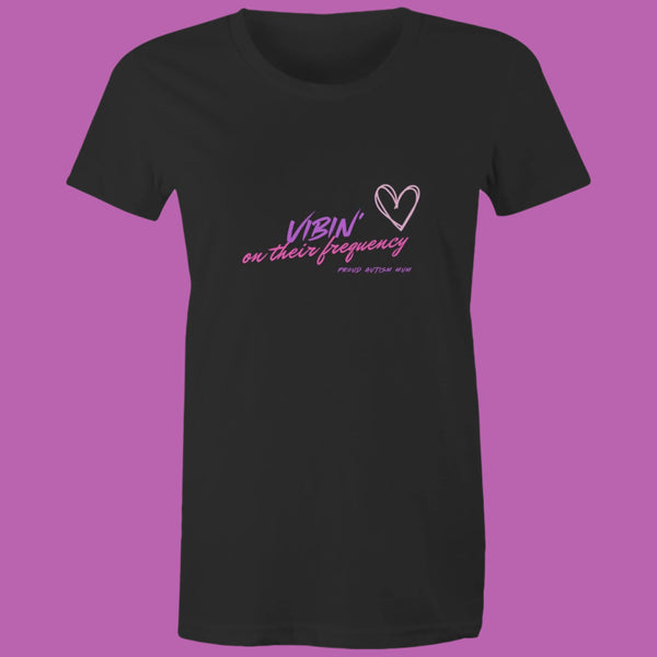 Vibin’ on Their Frequency – Proud Autism Mum Tee
